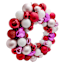 Red & White Ornament Wreath, 15"