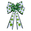 Green & White Shamrock Bow Wall Decor, 25"