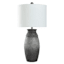 Grey Resin Large Lamp with Shade, 32"