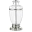 Clear Seeded Glass Lamp with Shade, 30"