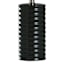 Black Ceramic Small Lamp with Shade, 19"