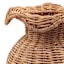 Natural Rattan Scalloped Lip Vase, 9"