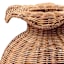 Natural Rattan Scalloped Lip Vase, 13"