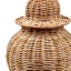 Natural Rattan Ginger Jar, 14"