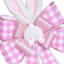 Pink Bunny Easter Bow, 25"