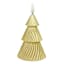 Twill Christmas Tree LED Candle with Timer, 3x5