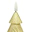 Twill Christmas Tree LED Candle with Timer, 3x5