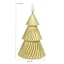 Twill Christmas Tree LED Candle with Timer, 3x5