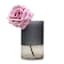 Ele Clear Grey Glass Top Cylinder Vase, 8"