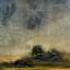 Dark Moody Canvas Wall Art, 50"