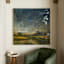 Dark Moody Canvas Wall Art, 50"