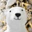 Silver Oversized Polar Bear, 47"