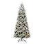 (D4) Pre-Lit Flocked Alberta Spruce Tree, 12'