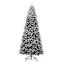 (D4) Pre-Lit Flocked Alberta Spruce Tree, 12'