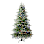 (B9) Pre-Lit Flocked Glenco Spruce Christmas Tree, 7.5'