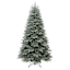 (B18) Snowy Dot Glittered Blue Spruce Christmas Tree, 7.5'