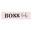 Pink Ceramic Boss Lady Block Sign, 2x7