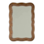 Walnut Wavy Wall Mirror, 24x36