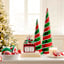 Gren & Red Sequin Cone Tree, 18"