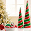Gren & Red Sequin Cone Tree, 18"
