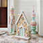 Mrs. Claus' Bakery Green Pastel Door Gingerbread House, 36"