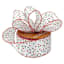 2.5" Red, Green & White Polka Dot Ribbon, 10yd
