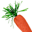 Orange Carrot Decor, 3.5"