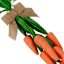 Orange Carrot Bunch Hanger, 20"