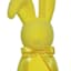 Yellow Flocked Bunny, 16"