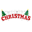 LED Twinkle Merry Christmas Sign, 5' Wide