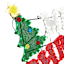 LED Twinkle Merry Christmas Sign, 5' Wide