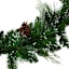 Pre-Lit Snowy Cedar Garland, 6'