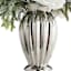 Magnolia, Berries & Ornament Balls in Silver Ceramic Pot, 21"