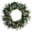 Pre-Lit Snowy Berries Wreath, 24"