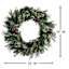 Pre-Lit Snowy Berries Wreath, 24"