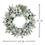 Tinsel Ball, Snow Berry, Eucalyptus & Pine Wreath, 24"