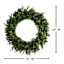 Pre-Lit Battery Operated Bradley Wreath, 24"