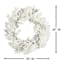 Snow, Glitter Berry & Rosehip Wreath, 26"