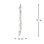 Snow, Glitter Berry & Rosehip Christmas Garland, 72"