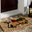 Dog with Tree Shaped Coir Mat, 18x30