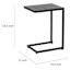 Grammercy Patio C-Table, Black