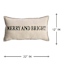 Merry & Bright Embroidered Throw Pillow, 14x22