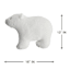 Arctic Wonderland Polar Bear Shaped Throw Pillow, 16x13