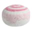 Mrs. Claus' Bakery Pink Beaded Sweet Roll Shaped Throw Pillow, 12"