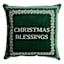 Christmas Blessings Embroidered Throw Pillow, 18"
