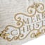 Beaded Merry Christmas Oblong Throw Pillow,14x22