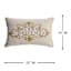 Beaded Merry Christmas Oblong Throw Pillow,14x22