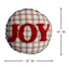 Joy Embroidered Round Throw Pillow, 18"
