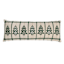 Green Embroidered Trees XL Oblong Throw Pillow, 14x36