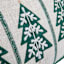 Green Embroidered Trees XL Oblong Throw Pillow, 14x36